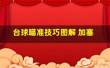 台球瞄准技巧图解 加塞